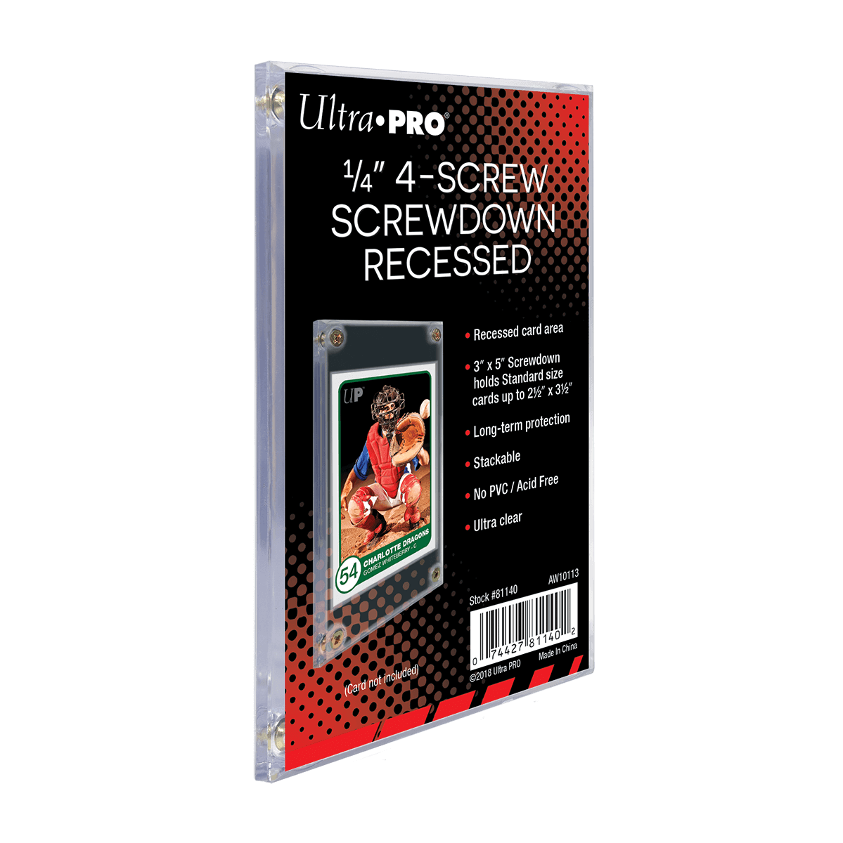 Clear Screwdown 1/4" Recessed (C81140)